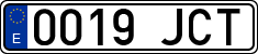 License plates of Spain, Ordinary (2000)