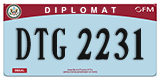 Federal license plates, Diplomatic