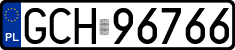 License plates of Poland, Regular car plates