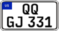 Federal license plates, US Army in Germany