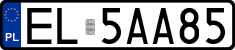 License plates of Poland, Regular car plates