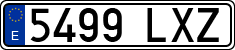 License plates of Spain, Ordinary (2000)