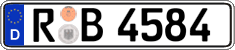 German license plate, Regular plates