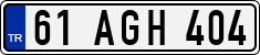License plate of Turkey, Regular plates