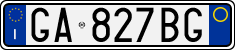 License plate of Italy, Cars (1994 year series)