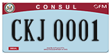 Federal license plates, Diplomatic