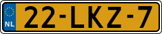 License plate of the Netherlands, Cars