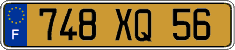 French license plate, FNI