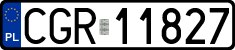 License plates of Poland, Regular car plates