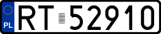 License plates of Poland, Regular car plates