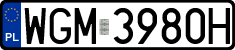 License plates of Poland, Regular car plates