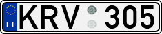 License plate of Lithuania, Cars
