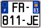 French license plate, SIV (ordinary)
