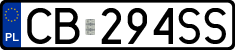 License plates of Poland, Regular car plates