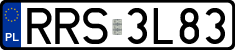 License plates of Poland, Regular car plates
