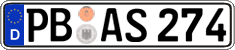 German license plate, Regular plates