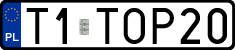 License plates of Poland, Vanity Plates