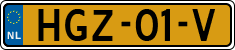 License plate of the Netherlands, Cars