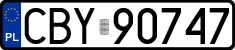 License plates of Poland, Regular car plates