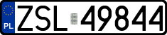 License plates of Poland, Regular car plates