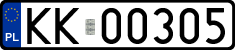 License plates of Poland, Regular car plates
