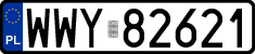 License plates of Poland, Regular car plates