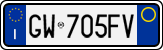 License plate of Italy, Cars (1994 year series)