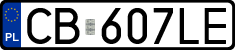 License plates of Poland, Regular car plates