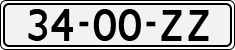 License plate of the Netherlands, Except vehicles / Oldtimers