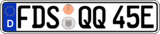 German license plate, Electric vehicles