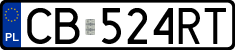 License plates of Poland, Regular car plates