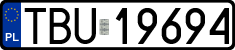 License plates of Poland, Regular car plates