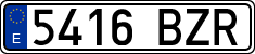 License plates of Spain, Ordinary (2000)