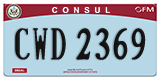 Federal license plates, Diplomatic