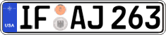 Federal license plates, US Army in Germany