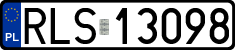 License plates of Poland, Regular car plates