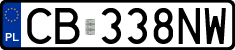 License plates of Poland, Regular car plates