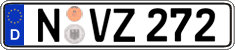 German license plate, Regular plates