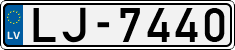 License plate of Latvia, Regular car plates