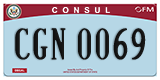 Federal license plates, Diplomatic
