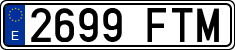 License plates of Spain, Ordinary (2000)