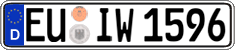 German license plate, Regular plates