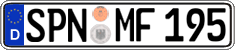 German license plate, Regular plates