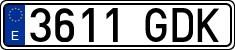 License plates of Spain, Ordinary (2000)