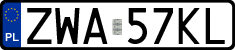 License plates of Poland, Regular car plates