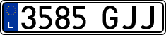 License plates of Spain, Ordinary (2000)