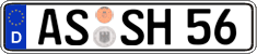 German license plate, Regular plates