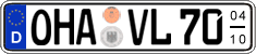 German license plate, Seasonal plates