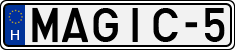 license plates of Hungary, Vanity Plates (1990)