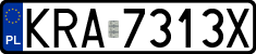 License plates of Poland, Regular car plates